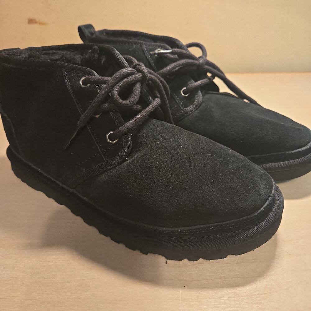 Classic Black Suede Lace-Up Women's Ankle Boots
